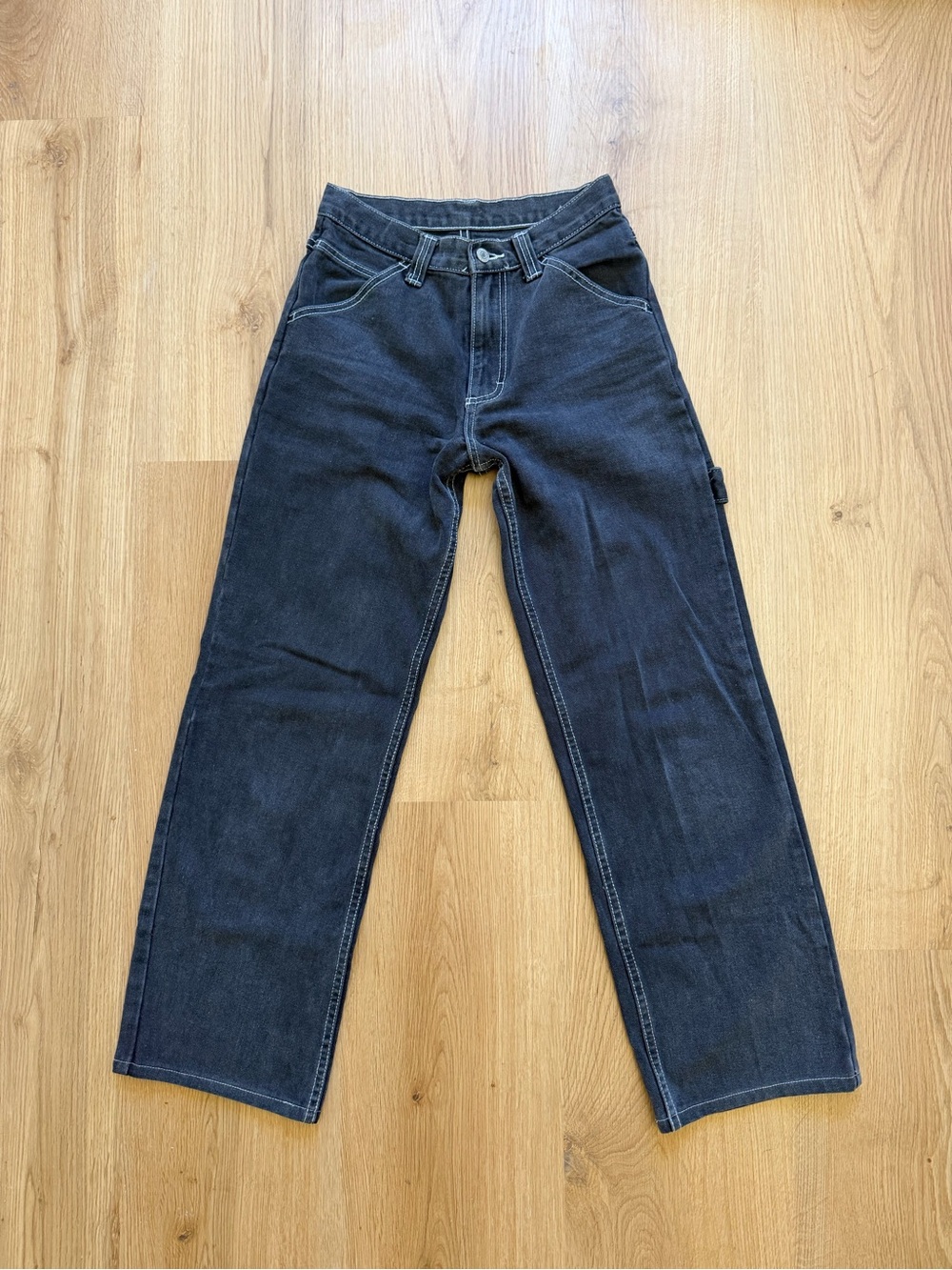 Brandy Melville Black Straight Leg Carpenter Jeans